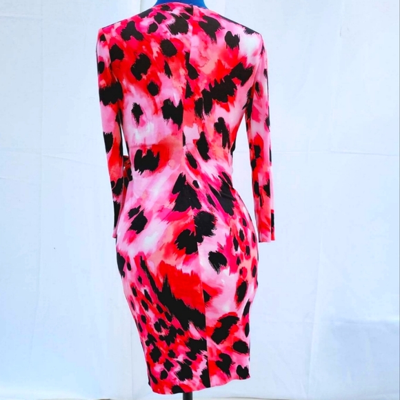 Cache Pink, White & Black Animal print dress - Picture 2 of 4